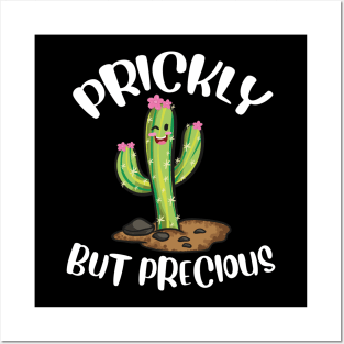 Prickly But Precious | Funny Cacti Gift | Cute Girls Cactus Posters and Art